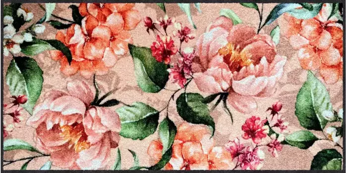 Коврик Salonloewe, прямоугольный 50х75 см, цвет terra-ecru-bedruckt