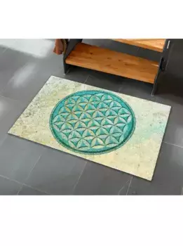 Коврик Salonloewe, прямоугольный 50х75 см, цвет natur-grn