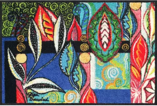 Коврик Salonloewe, прямоугольный 50х75 см, цвет blau-bunt