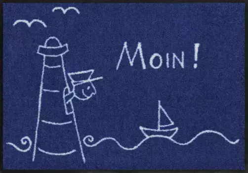 Коврик Salonloewe, прямоугольный 50х75 см, синий