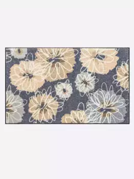 Коврик Salonloewe, прямоугольный 60х85 см, цвет grau-natur