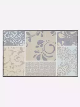 Коврик Salonloewe, прямоугольный 60х85 см, цвет hellblau-taupe-bedruckt