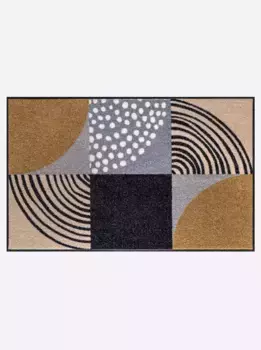 Коврик Salonloewe, прямоугольный 60х85 см, цвет natur-schwarz