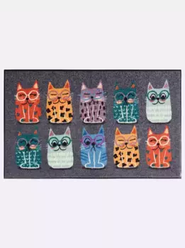 Коврик Salonloewe, прямоугольный 75х120 см, цвет grau-bunt