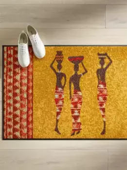 Коврик Salonloewe, прямоугольный 75х120 см, цвет terra-gemustert