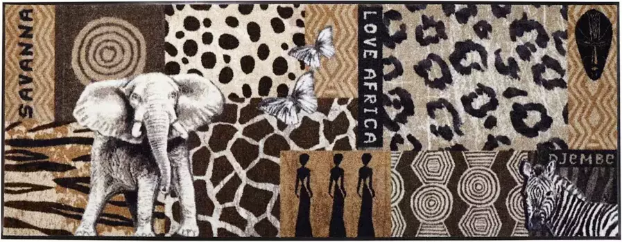 Коврик Salonloewe, прямоугольный Б: 65 см, 65 см, коричневый