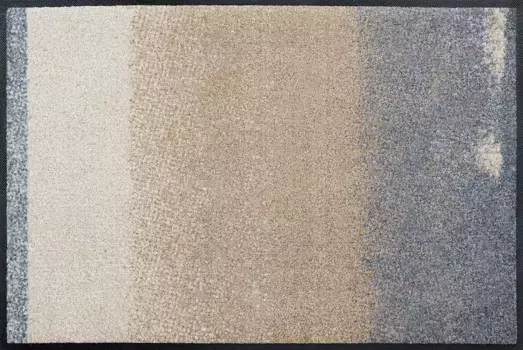 Коврик стирка+сушка от Kleen-Tex "Medley", прямоугольный, грязеулавливающий коврик, нескользящий, подходит для использования внутри и снаружи, можно стирать Wash+dry by Kleen-Tex 50х75 см, бежевый/серый