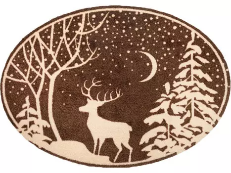 Коврик wash+dry, 60x85 см, бежевый/коньяк