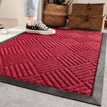 Коврик входной Iajxwi, красный