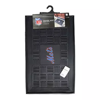 Коврик входной MLB New York Mets Medallion, черный