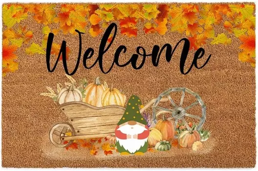 Коврик входной с принтом Babylon, коричневый