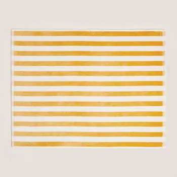 Коврик Zara Home Striped Velour, бежевый/желтый