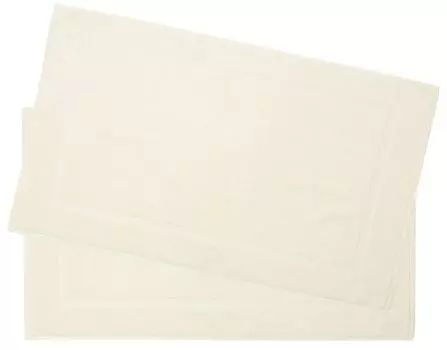 Коврики для ванной, 2 шт., натуральный, 50х80 см, 100% хлопок Zollner, черный