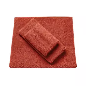 Коврики для ванной органические махровые оранжевые 60х100 см Mary Rose, оранжевый