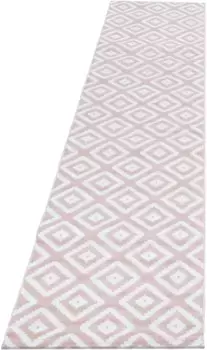 Ковровая дорожка Айылдыз "Plus 8005", прямоугольная, 80см x 300см (ШхД) Ayyildiz Teppiche 80х300 см, розовый