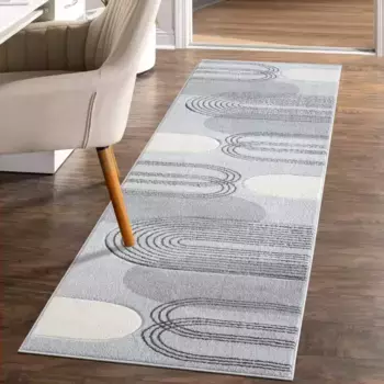 Ковровая дорожка City "BONITO7157", прямоугольная Carpet City 80х300 см, серый