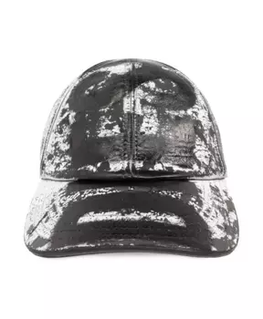 Кожаная бейсболка Diesel, серый