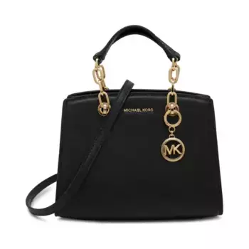 Кожаная большая сумка Cynthia Michael Kors, черный