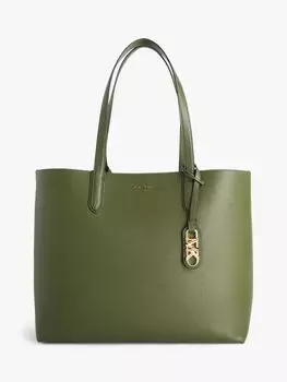 Кожаная большая сумка Eliza Michael Kors, амазонка грин