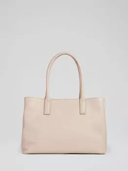 Кожаная большая сумка LKBennett Lilian, темно-серый