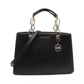Кожаная большая сумка Michael Kors, черный