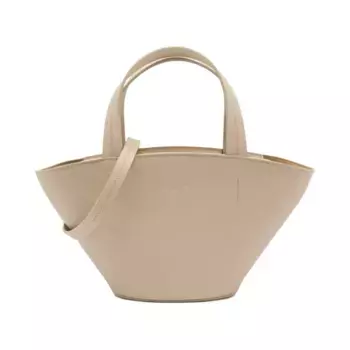 Кожаная большая сумка Patrizia Pepe, желтый