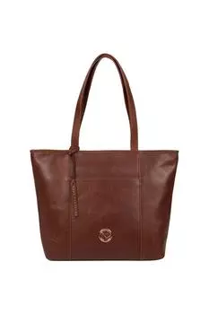 Кожаная большая сумка Pimm Pure Luxuries London, коричневый