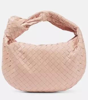 Кожаная большая сумка teen jodie Bottega Veneta, желтый