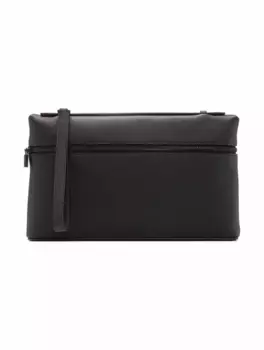 Кожаная борсетка Extra Pouch L29 Loro Piana, черный