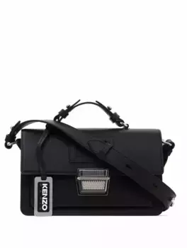 Кожаная борсетка RUE VIVIENNE Kenzo, черный