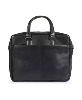 Кожаная деловая сумка для ноутбука Howard London, черный