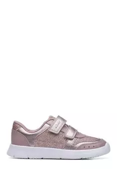 Кожаная детская спортивная обувь Multi Fit Clarks, розовый