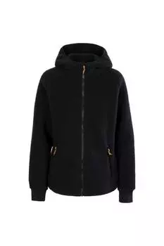 Кожаная флисовая куртка Reel Trespass, черный