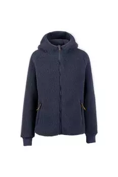 Кожаная флисовая куртка Reel Trespass, темно-синий