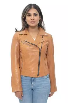 Кожаная классическая байкерская куртка Brando-Баку Infinity Leather, коричневый