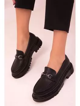 Кожаная классическая женская обувь на толстой подошве Soho Exclusive