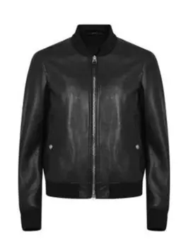 Кожаная короткая куртка TOM FORD, черный