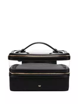 Кожаная косметичка Anya Hindmarch, черный