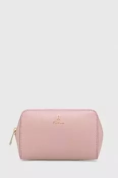 Кожаная косметичка Furla, розовый
