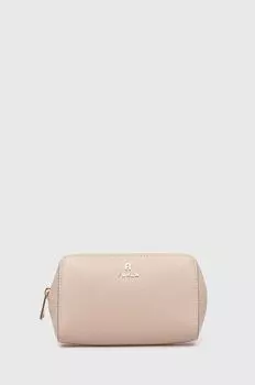Кожаная косметичка Furla, розовый