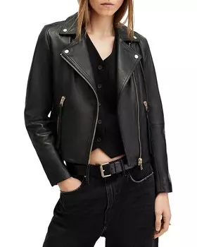 Кожаная косуха ALLSAINTS Dalby, черный