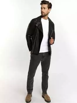 Кожаная косуха Dreimaster, черный