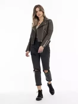 Кожаная косуха Dreimaster, коричневый