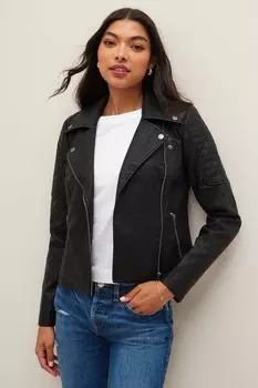 Кожаная косуха Noisy May, черный