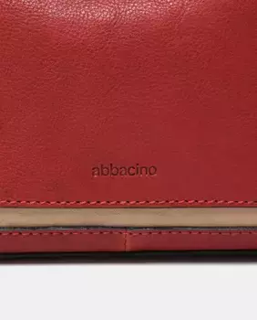 Кожаная красная сумка Bandolera Oceans Diary Abbacino, красный