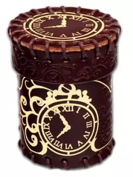 Кожаная кружка на кости, коричнево-золотая, Q-master Q-WORKSHOP