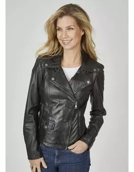 Кожаная куртка 7eleven Attitude, черный