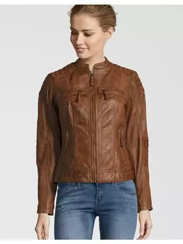 Кожаная куртка 7eleven BASTIA, коричневый