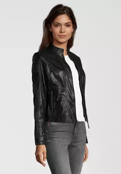 Кожаная куртка 7eleven BIGI, черный