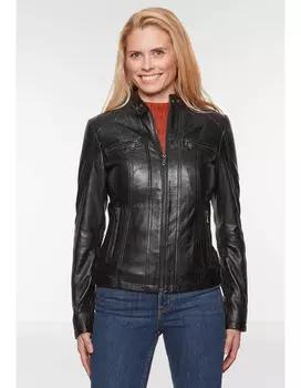 Кожаная куртка 7eleven Catia, черный